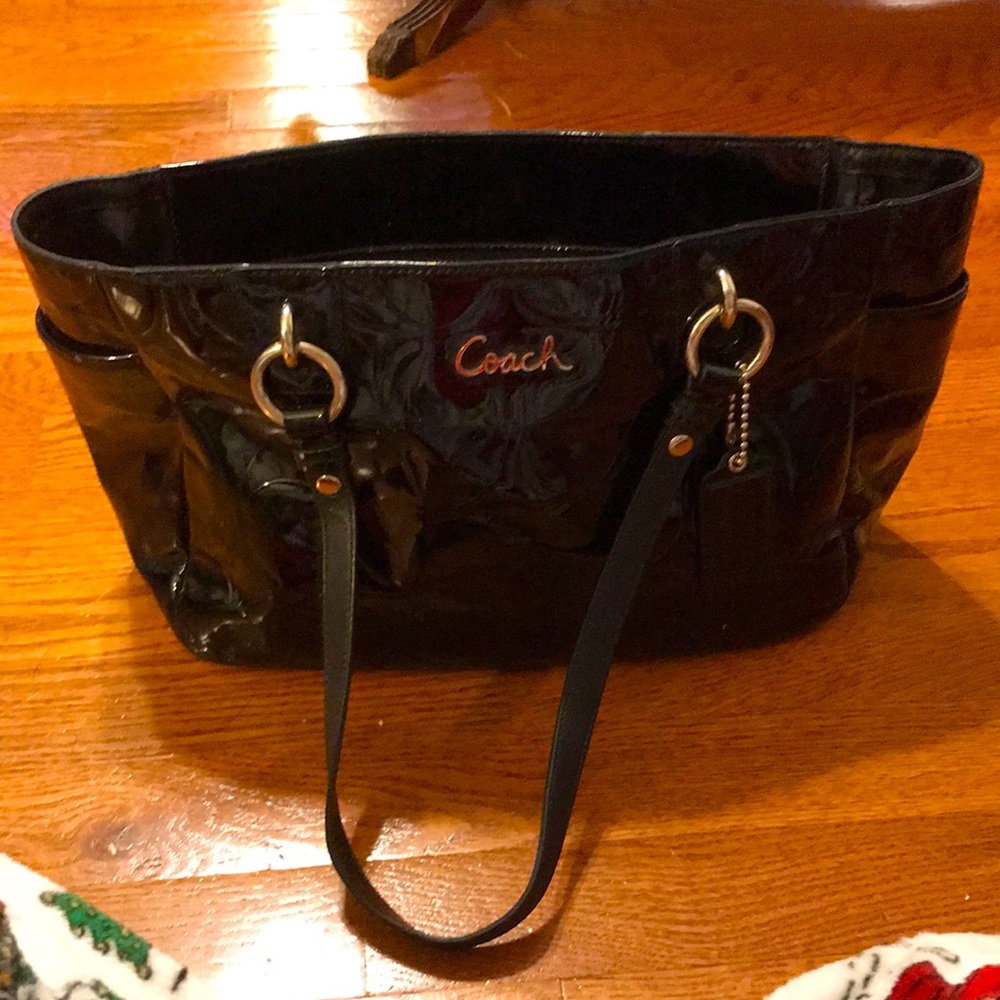 Authentic black Coach bag, NWOT.